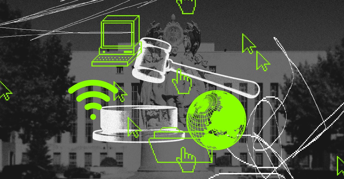 Dentro do tribunal, remodelando o futuro da Internet