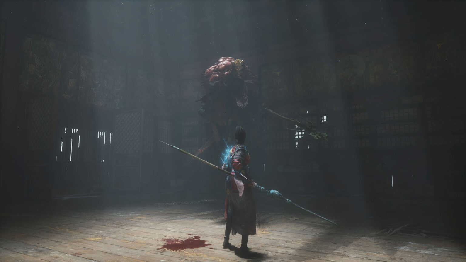 Wuchang Fallen Feathers Creatshot cinematográfico de uma luta contra chefes