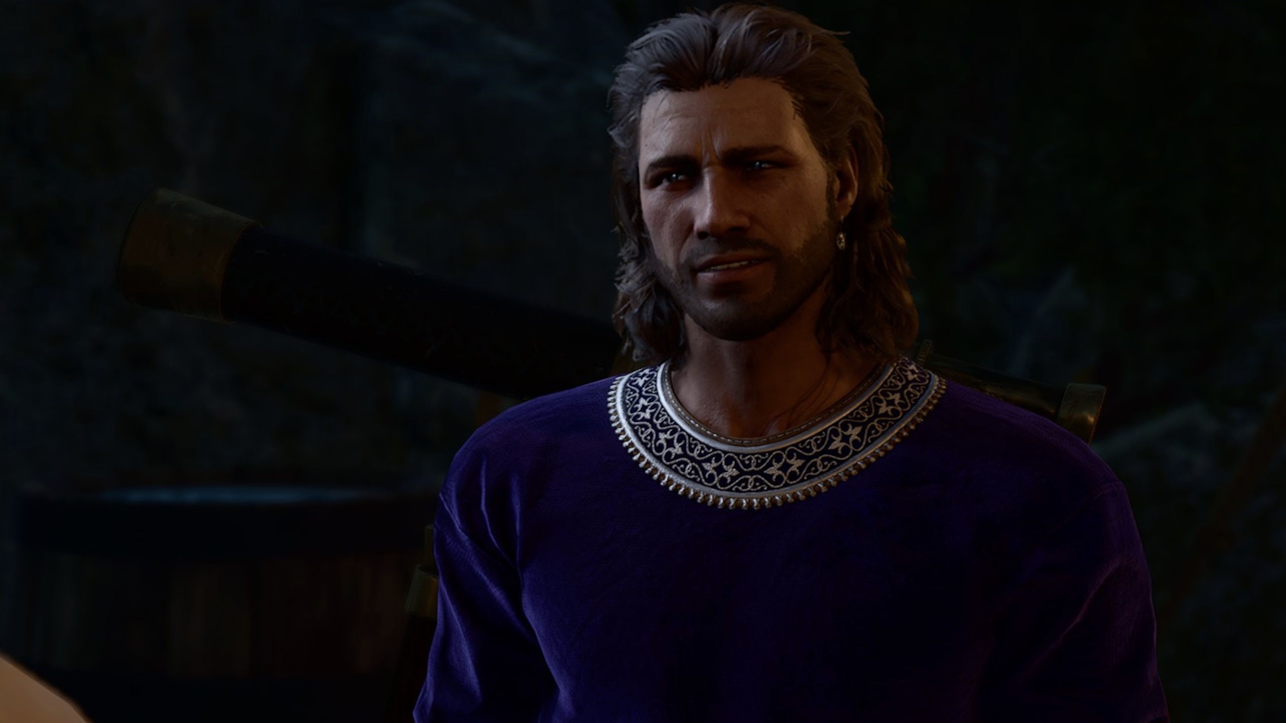 Gale fica na escuridão no portão de Baldur 3.