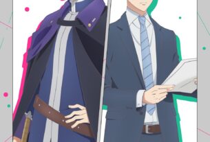 'Isekai no sata wa shachiku shidai' revela elenco principal, funcionário, promoção de teaser para inverno 2026